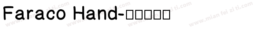 Faraco Hand字体转换